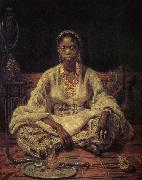Ilia Efimovich Repin Black girl oil painting artist